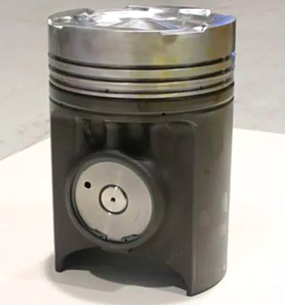 Piston: crown, ring pack and skirt