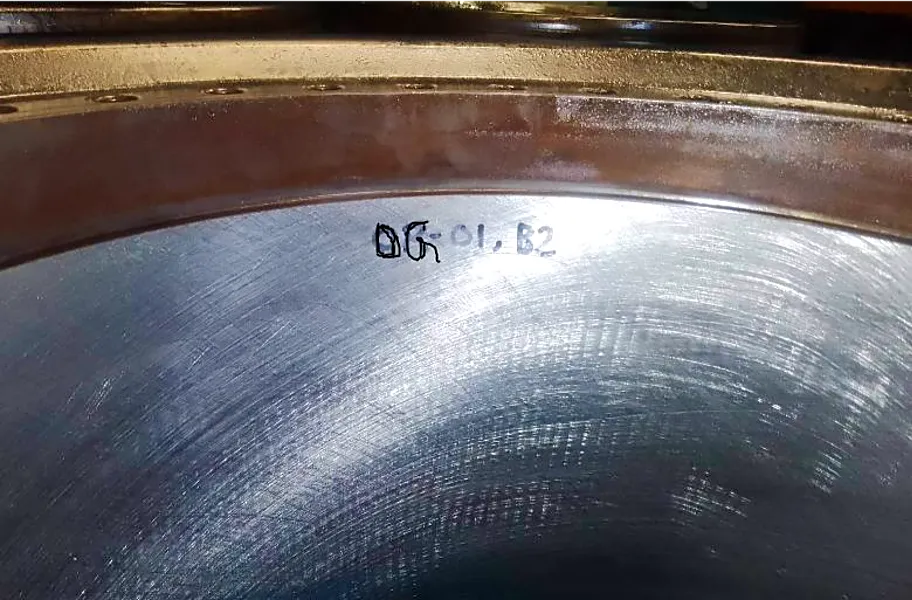 Liner running surface: honing pattern and wear marks