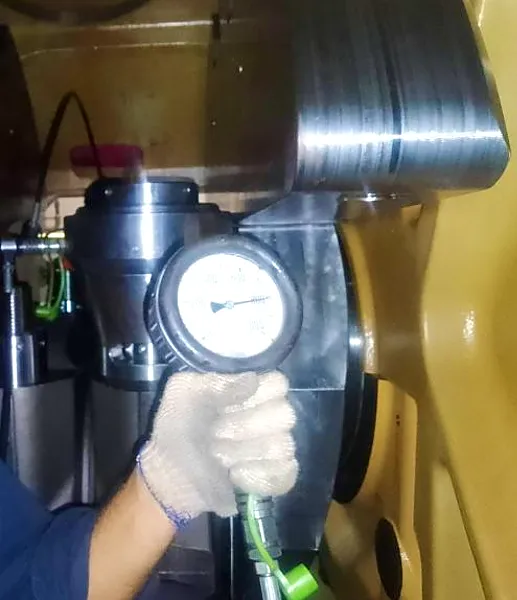 Hydraulic tensioning pressure check